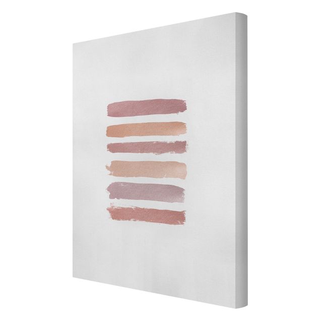 Canvas print - Shades of Pink Stripes