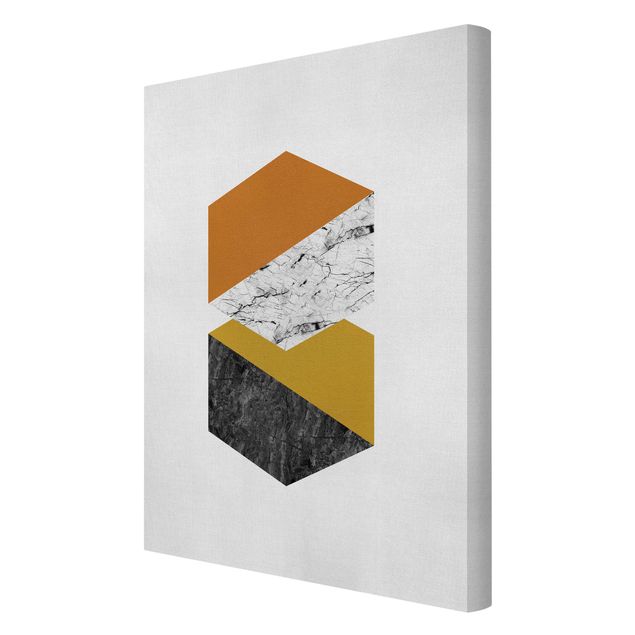 Canvas print - Geometrical Hexagons