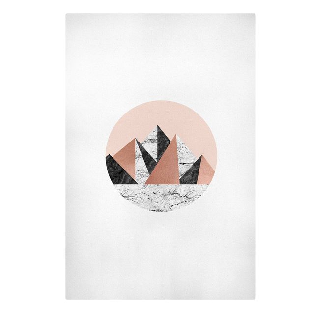 Canvas print - Geometrical Landscape In A Circle