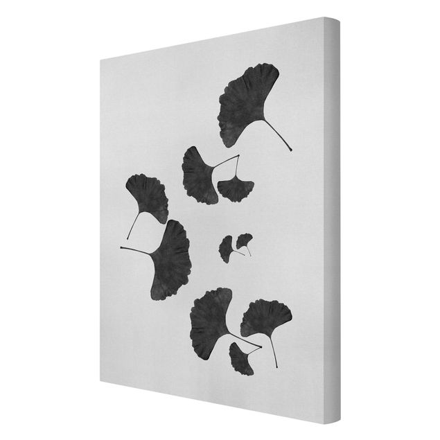 Canvas print - Ginkgo Composition In Black And White