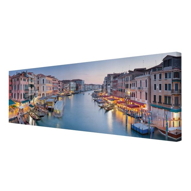 Print on canvas - Evening On The Grand Canal In Venice
