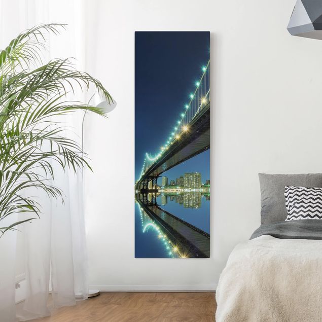 Print on canvas - Abstract Manhattan Bridge