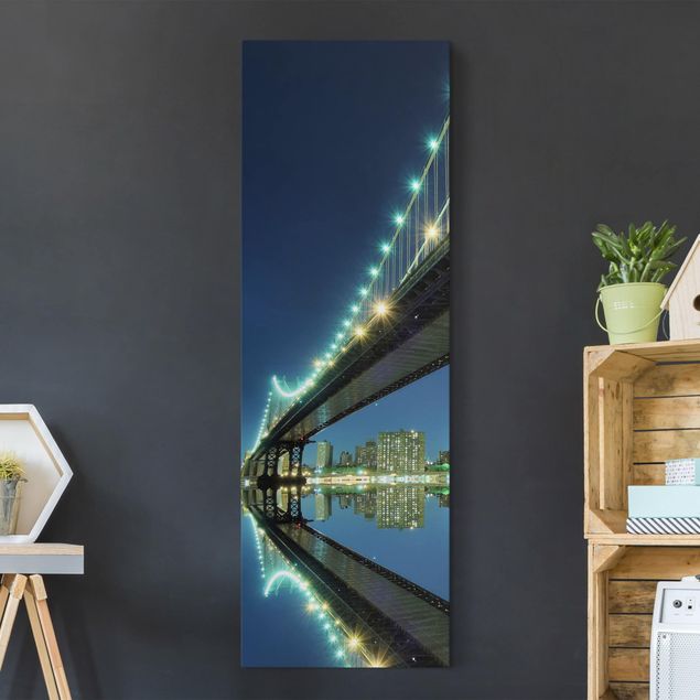 Print on canvas - Abstract Manhattan Bridge