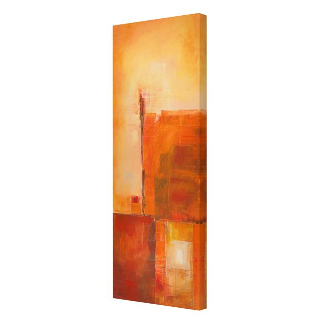 Print on canvas - Abstract Orange Brown