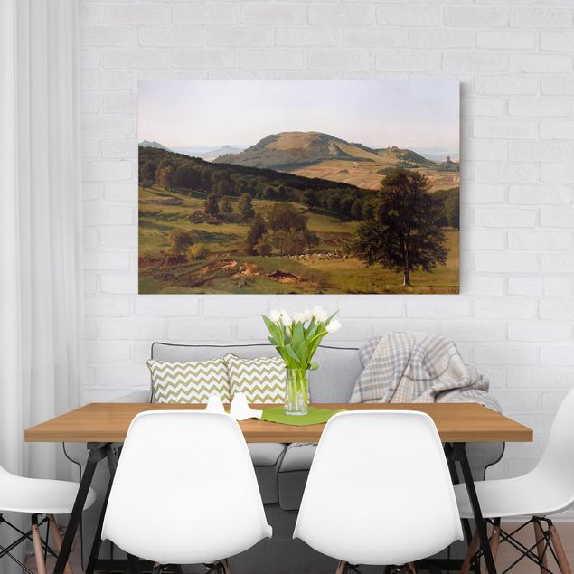 Print on canvas - Albert Bierstadt - Hill and Dale