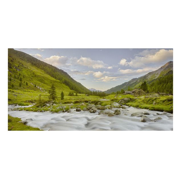 Print on canvas - Alpine meadow Tirol