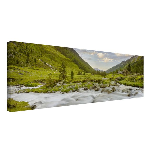 Print on canvas - Alpine meadow Tirol