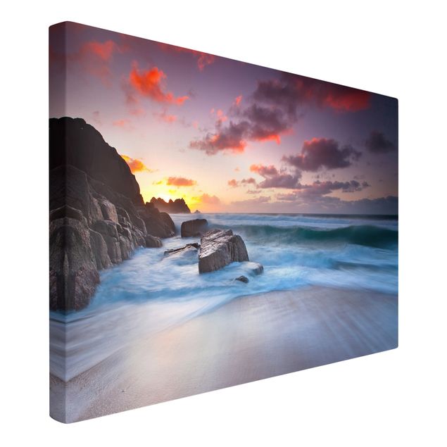 Print on canvas - By The Sea In Cornwall