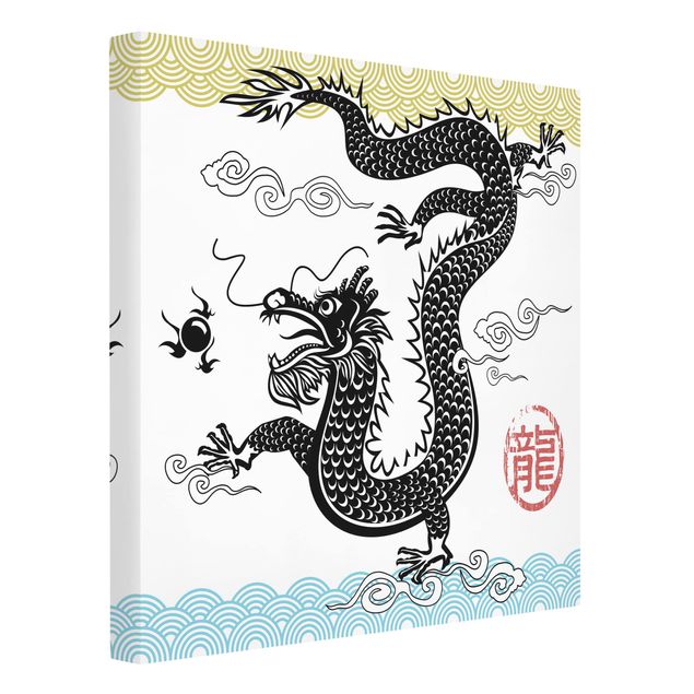 Print on canvas - Asian Dragon