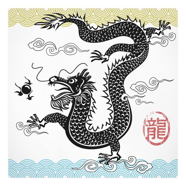 Print on canvas - Asian Dragon