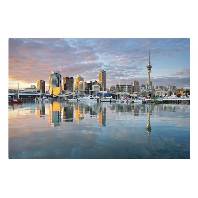 Print on canvas - Auckland Skyline Sunset