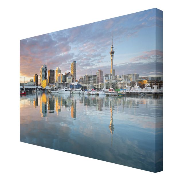 Print on canvas - Auckland Skyline Sunset