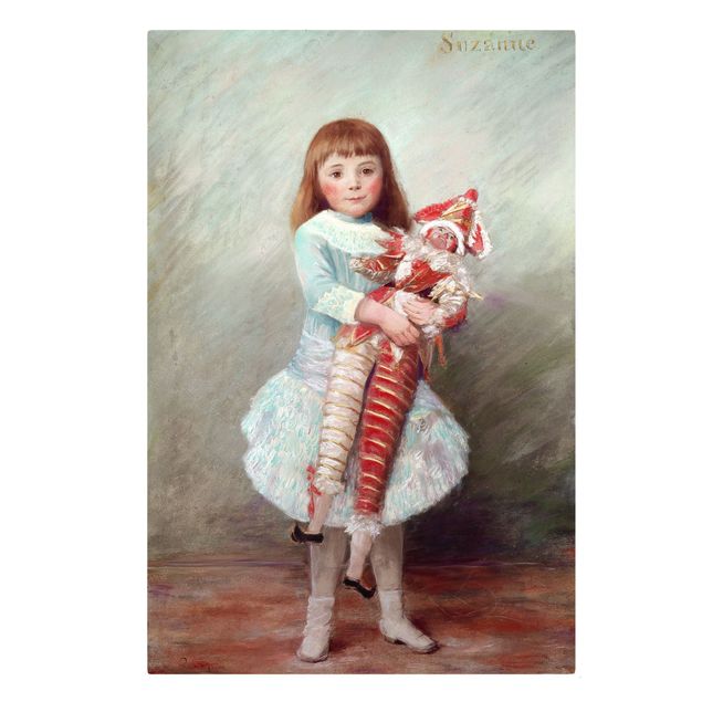 Print on canvas - Auguste Renoir - Suzanne with Harlequin Puppet