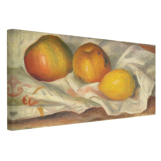 Print on canvas - Auguste Renoir - Two Apples And A Lemon