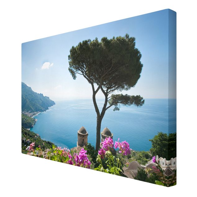 Print on canvas - View From The Garden Over The Sea