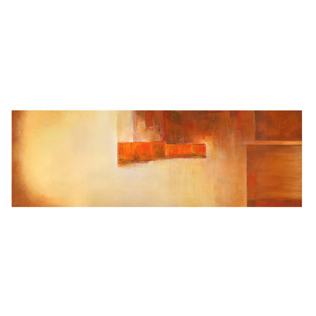 Print on canvas - Balance Orange Brown