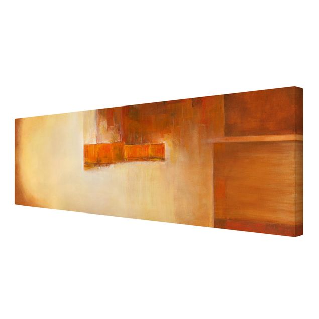 Print on canvas - Balance Orange Brown
