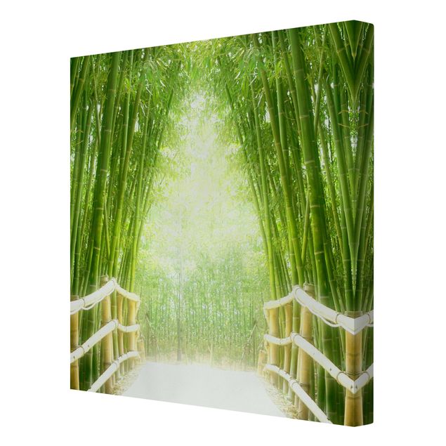 Print on canvas - Bamboo Way