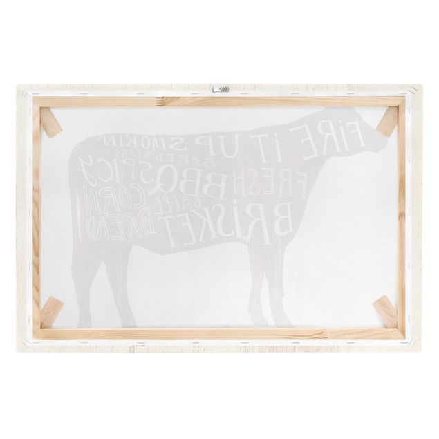 Print on canvas - Farm BBQ - Cow