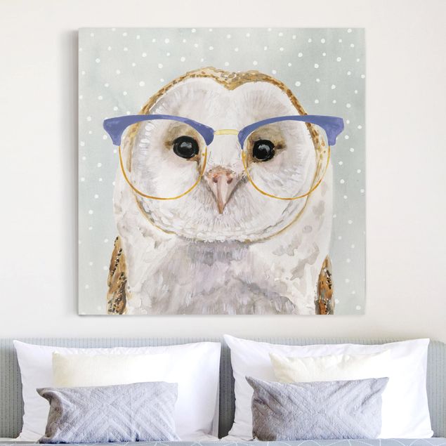 Print on canvas - Animals With Glasses - Owl