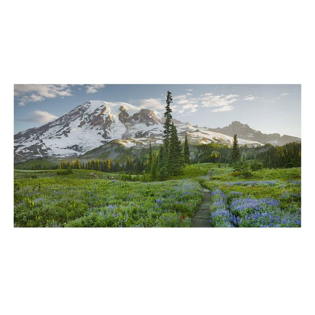 Print on canvas - Mountain View Meadow Path