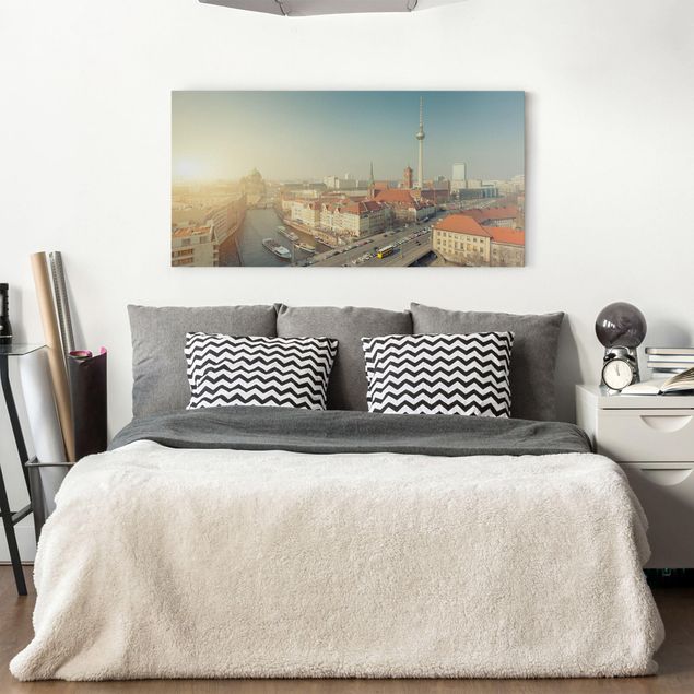 Print on canvas - Berlin In The Morning