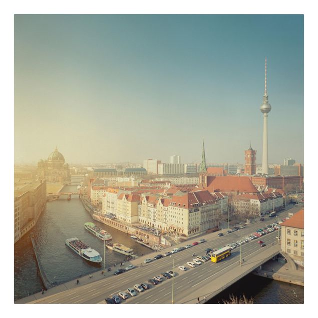 Print on canvas - Berlin In The Morning