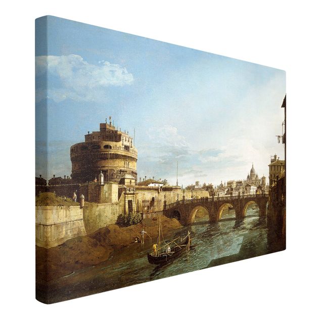 Print on canvas - Bernardo Bellotto - View of Rome looking West