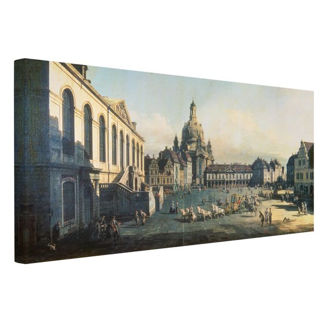 Print on canvas - Bernardo Bellotto - New Market Square In Dresden From The Jüdenhof