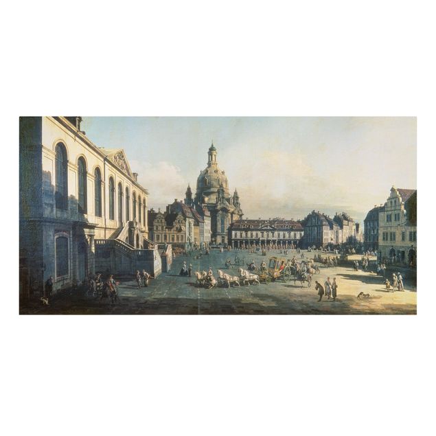 Print on canvas - Bernardo Bellotto - New Market Square In Dresden From The Jüdenhof