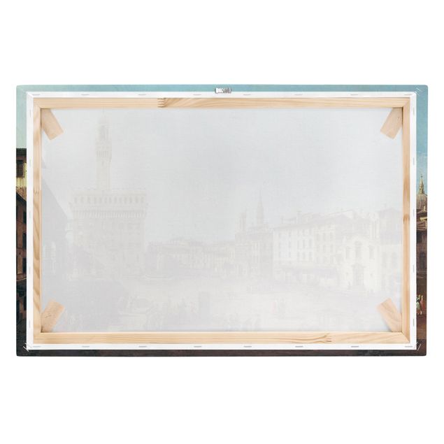 Print on canvas - Bernardo Bellotto - The Piazza della Signoria in Florence