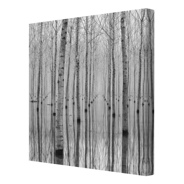 Print on canvas - Birches In November
