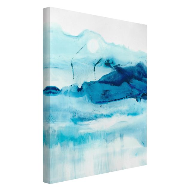 Print on canvas - Blue Flow I
