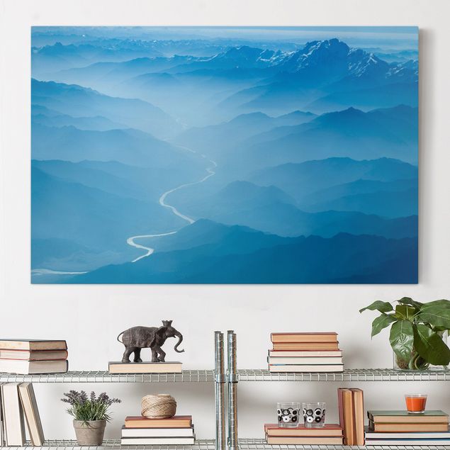 Print on canvas - View Over The Himalayas