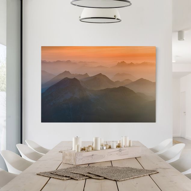 Print on canvas - View From The Zugspitze Mountain
