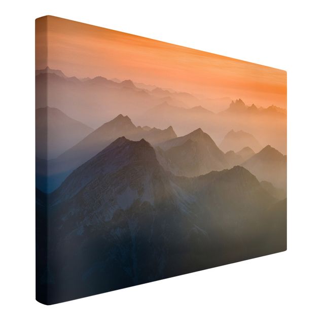 Print on canvas - View From The Zugspitze Mountain