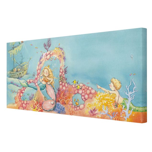 Print on canvas - Matilda The Little Mermaid - Bubble The Pirate