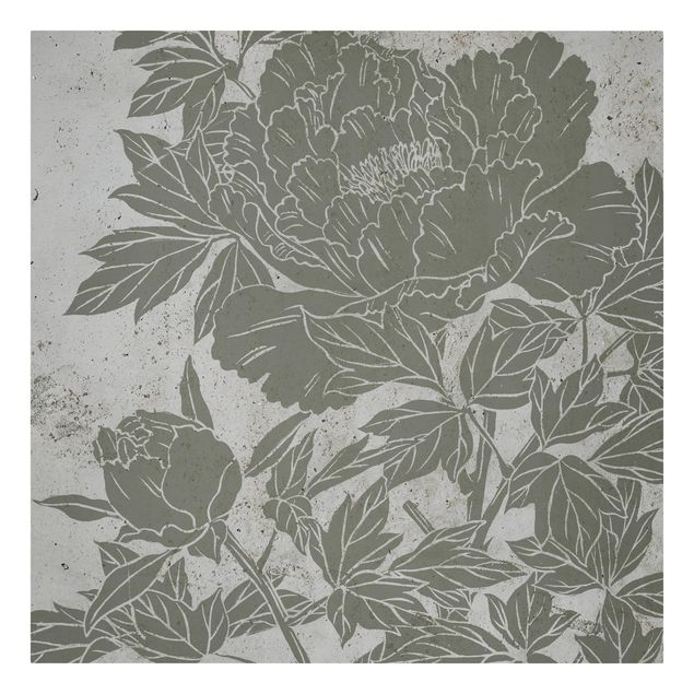 Print on canvas - Blooming Peony II