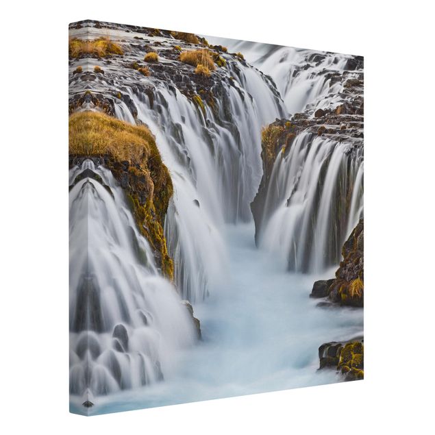 Print on canvas - Brúarfoss Waterfall In Iceland