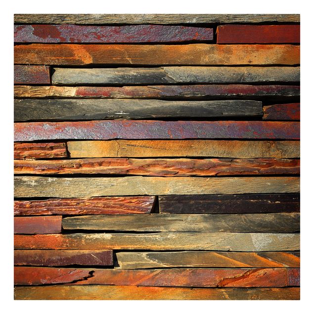 Print on canvas - Stack of Planks