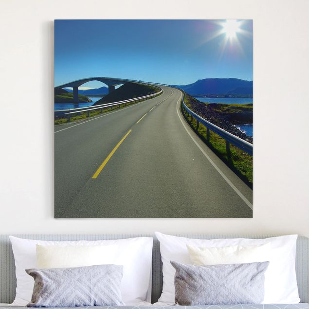 Print on canvas - Bridge To Norway