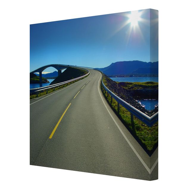 Print on canvas - Bridge To Norway