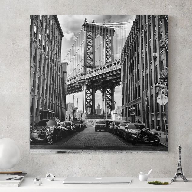 Print on canvas - Manhattan Bridge In America