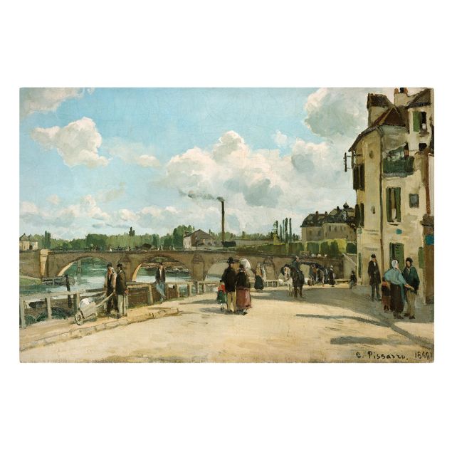 Print on canvas - Camille Pissarro - View Of Pontoise