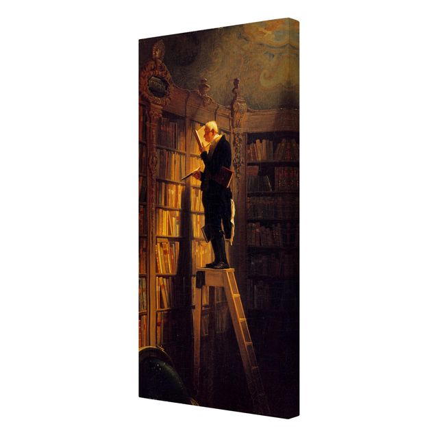 Print on canvas - Carl Spitzweg - The Bookworm