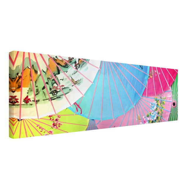 Print on canvas - The Chinese Parasols