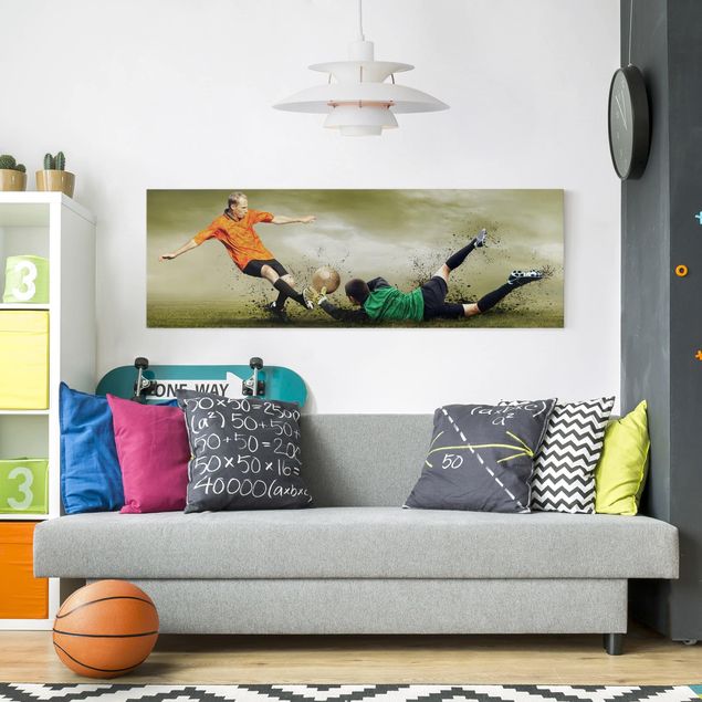 Print on canvas - Clash Of The Football Players