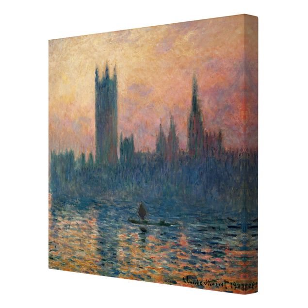 Print on canvas - Claude Monet - London Sunset
