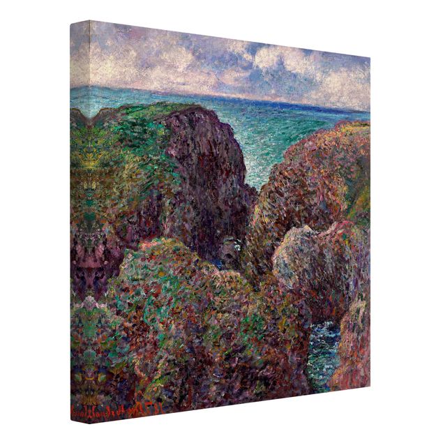 Print on canvas - Claude Monet - Group of Rocks at Port-Goulphar