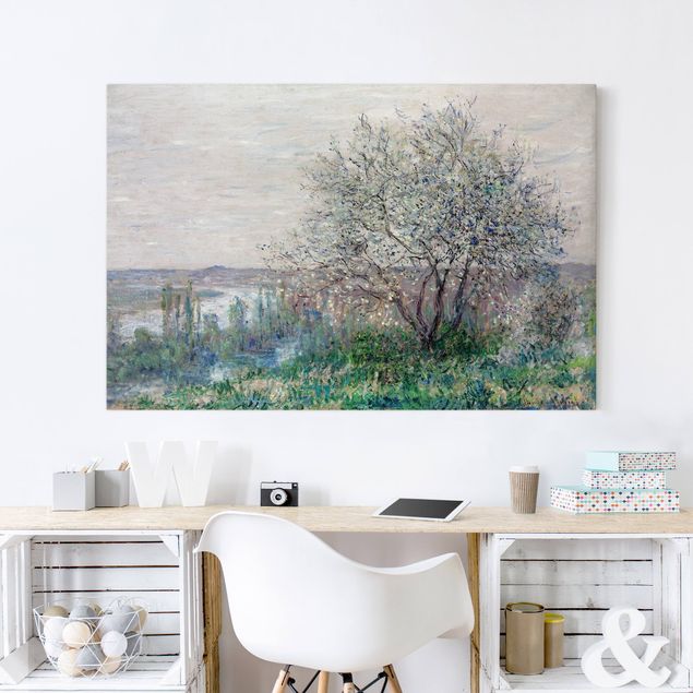 Print on canvas - Claude Monet - Spring in Vétheuil